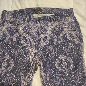 NYDJ Purple Paisley Jeans